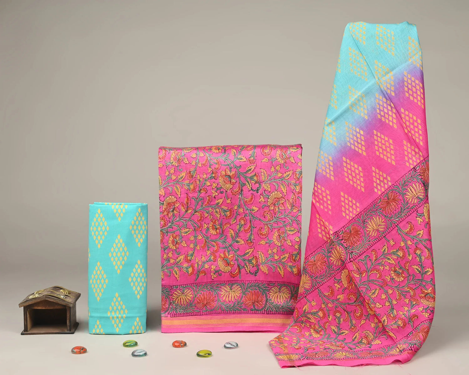 Chanderi Silk Suit Set