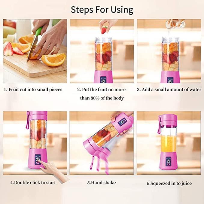 Rechargeable Portable Electric USB Juice Maker Bottle