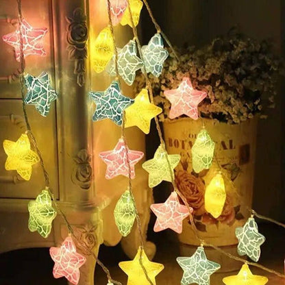 Multicolor Crack Star String light