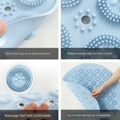 Silicone Non Slip Round Bathroom Mat