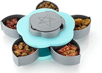 5 Compartments Rotating Flower Candy Box