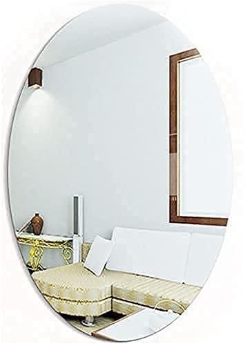 Unbreakable Oval Shaped Mirror (Pack of 2)