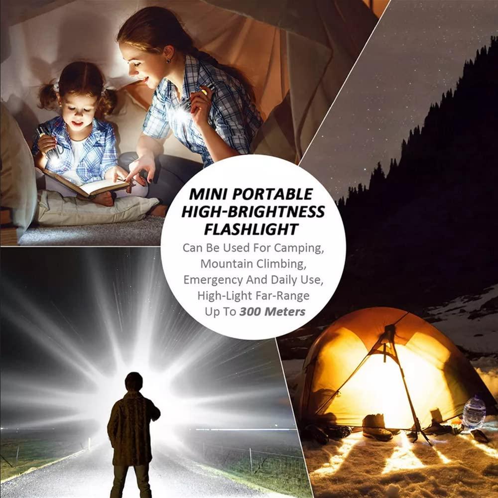 Super Bright Pocket Mini USB Rechargeable Torch Light