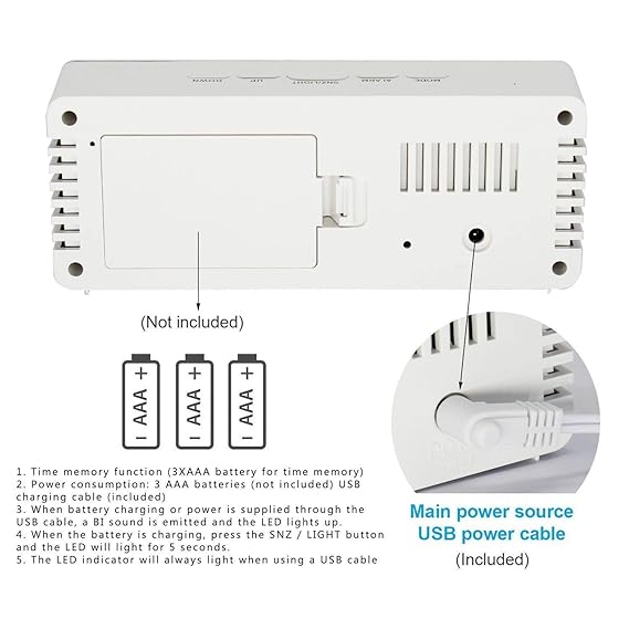 Digital Alarm Clock-LED Display Clock