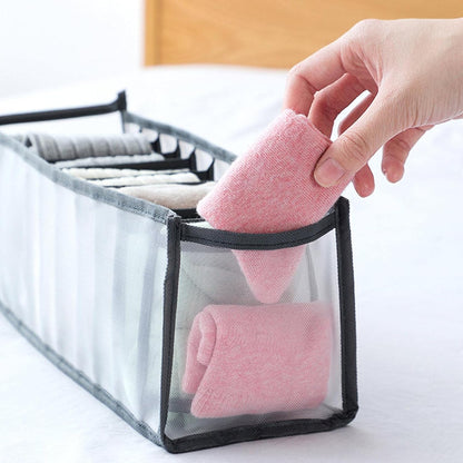 6 Grids Folding Clothes Organizer