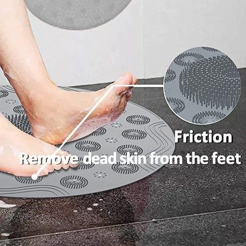 Silicone Non Slip Round Bathroom Mat