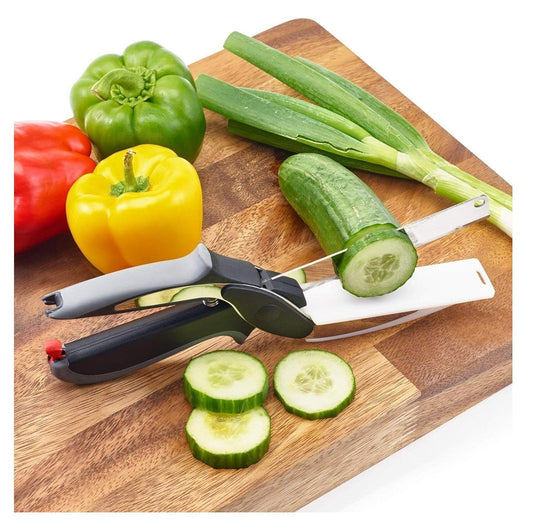 2-in-1 Steel Smart Clever Cutter Kitchen Knife