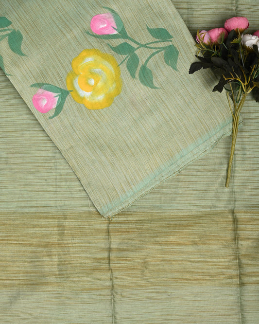 Bhagalpure Cotton Suit (TOP & DUPATTA SET)